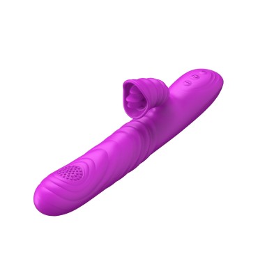 Wibrator-Angelia, USB 3 functions of thrusting / 20 vibrations Purple